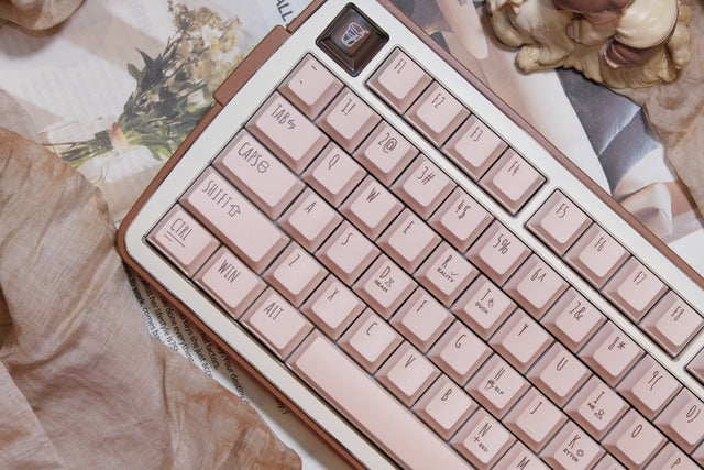 LeleLab x KeyTok Good Night,Cocoa Keycaps Set