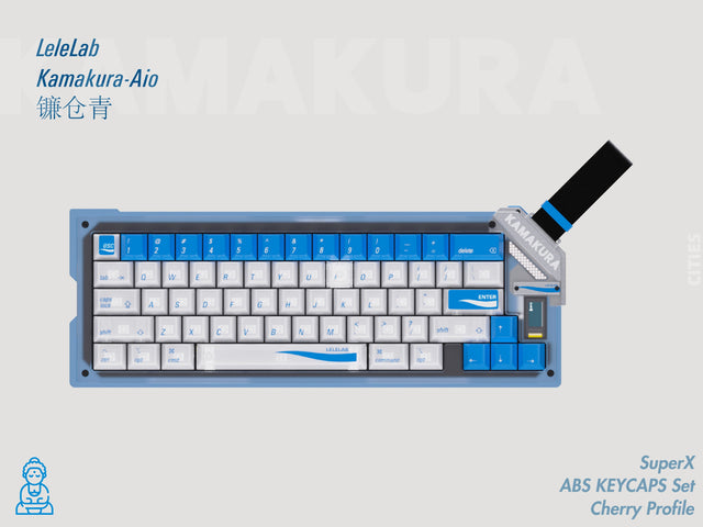 LeleLab SupSup Kamakura-Aoi Keycap Set