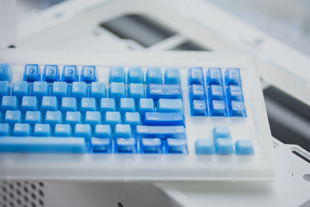 LeleDesign Ocean Blue Cherry Profile Keycaps Set