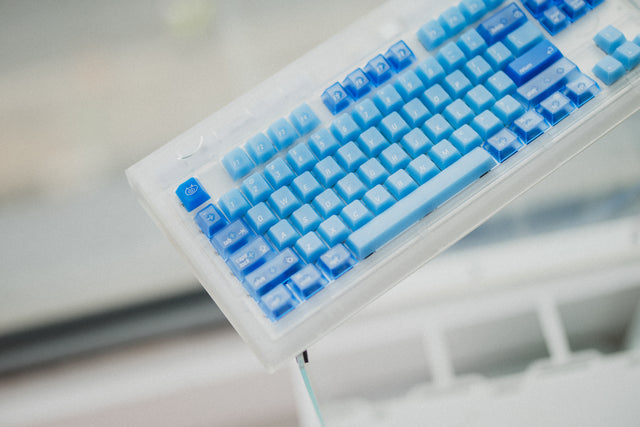 LeleDesign Ocean Blue Cherry Profile Keycaps Set