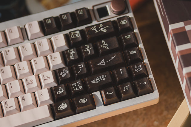 LeleLab x KeyTok Good Night,Cocoa Keycaps Set