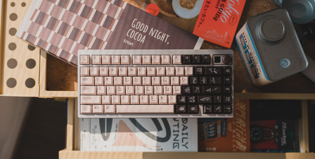 LeleLab x KeyTok Good Night,Cocoa Keycaps Set