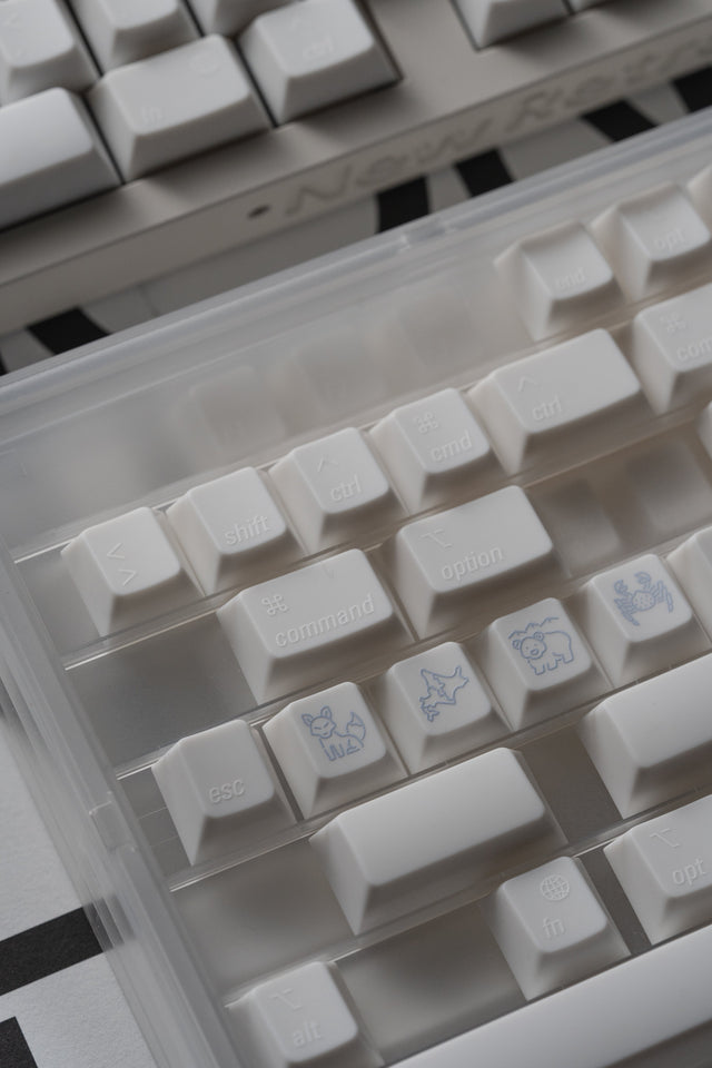 LeleLab Hokkaido White Keycap Set
