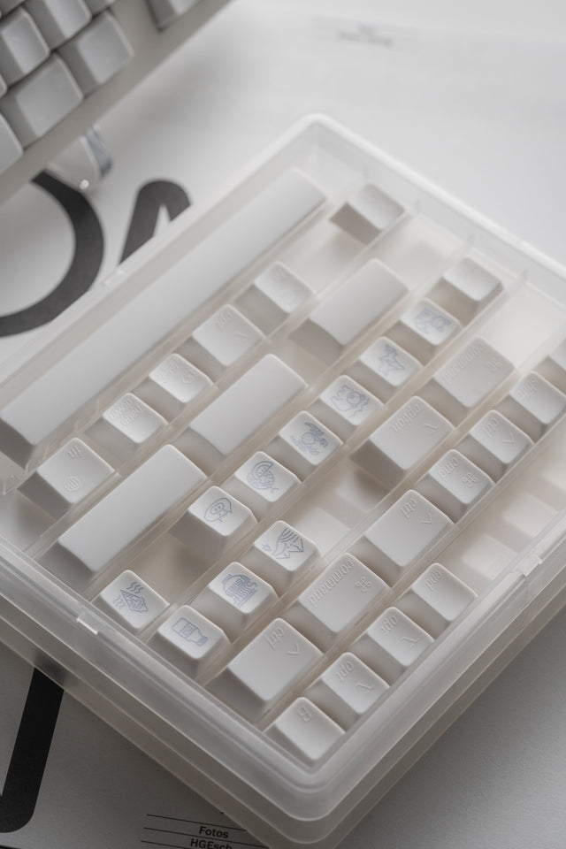 LeleLab Hokkaido White Keycap Set