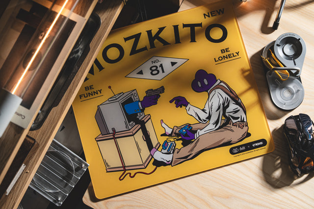 LeleDesign x Mozkito Leee Glass Mousepad