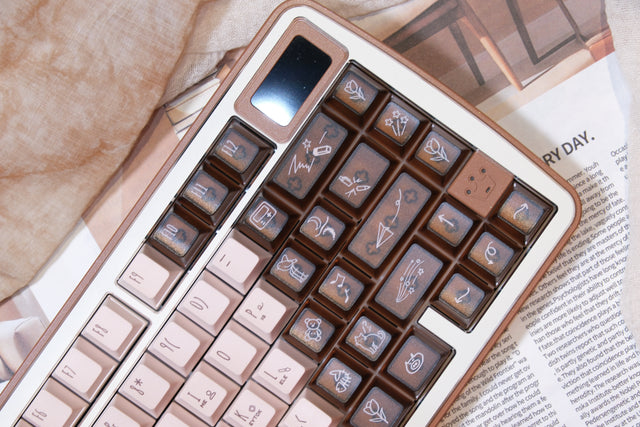 LeleLab x KeyTok Good Night,Cocoa Keycaps Set