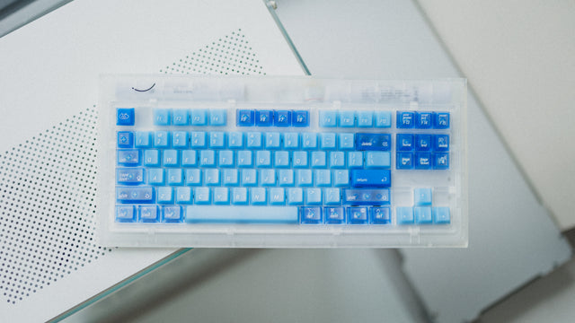 LeleDesign Ocean Blue Cherry Profile Keycaps Set