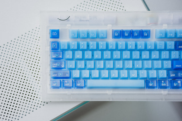 LeleDesign Ocean Blue Cherry Profile Keycaps Set