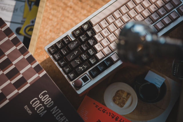 LeleLab x KeyTok Good Night,Cocoa Keycaps Set