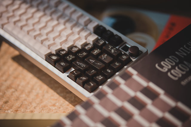 LeleLab x KeyTok Good Night,Cocoa Keycaps Set