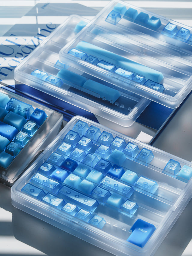 LeleDesign Ocean Blue Cherry Profile Keycaps Set