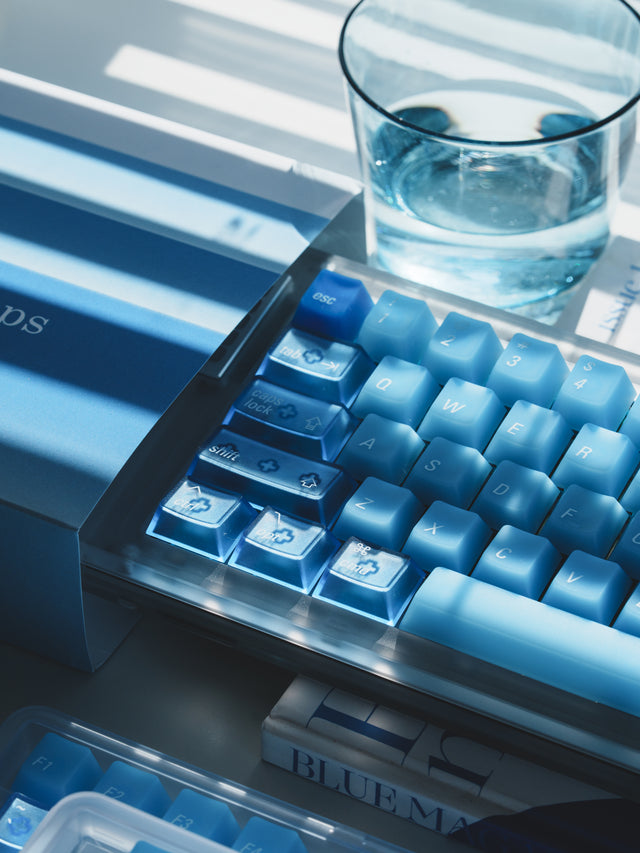 LeleDesign Ocean Blue Cherry Profile Keycaps Set